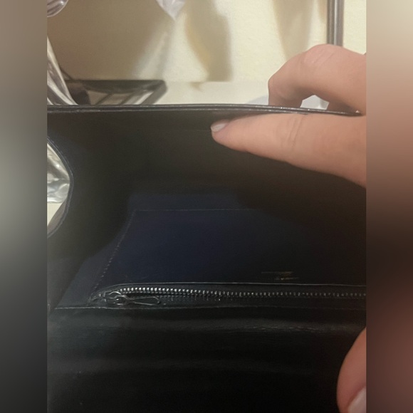 Vintage Gucci GG (gold) shoulder bag-dark blue/black - Picture 7 of 9